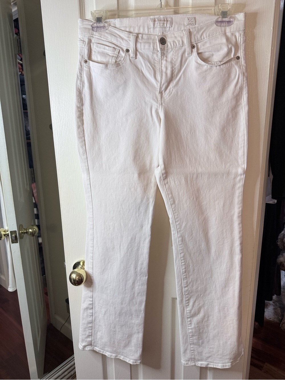 Lucky Brand White Boot cut Jeans